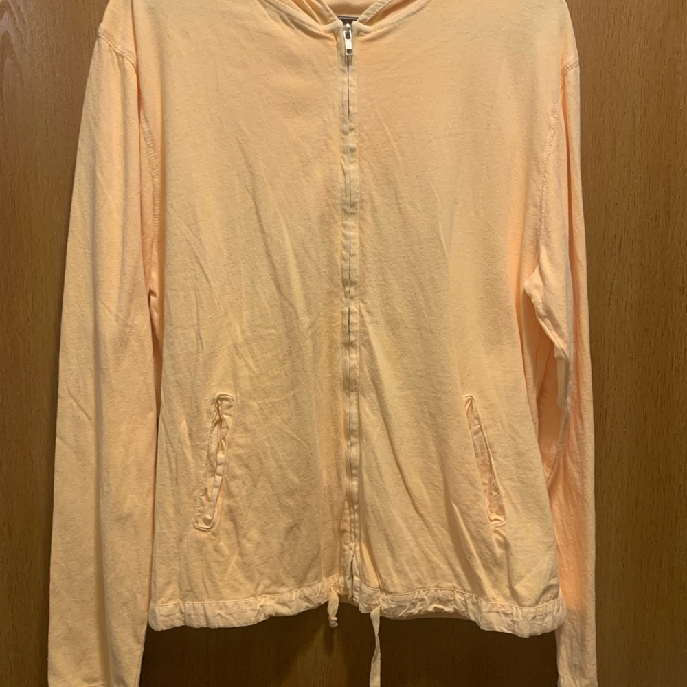 Lightweight Soft Yellow Sweatshirt Hoodie XL